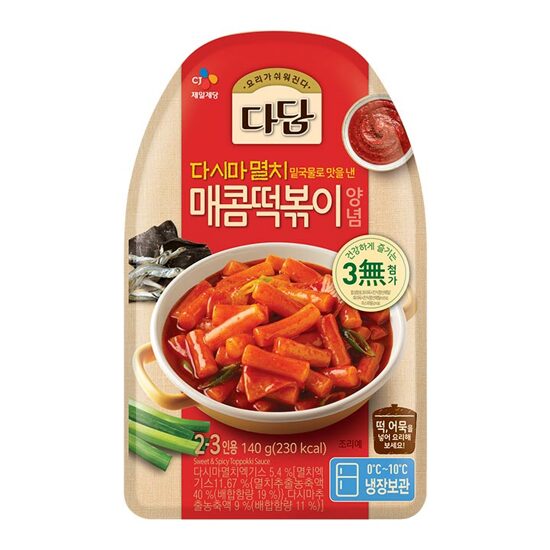 CJ SAUCE FOR TTEOKBOKKI SPICY 140G