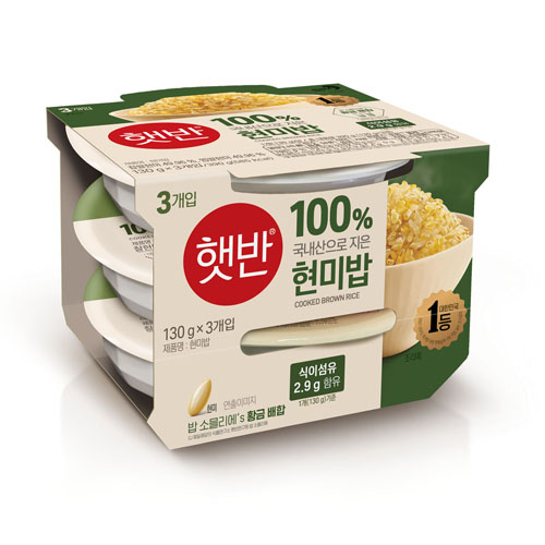 COOKED RICE BROWN 100% 130G*3