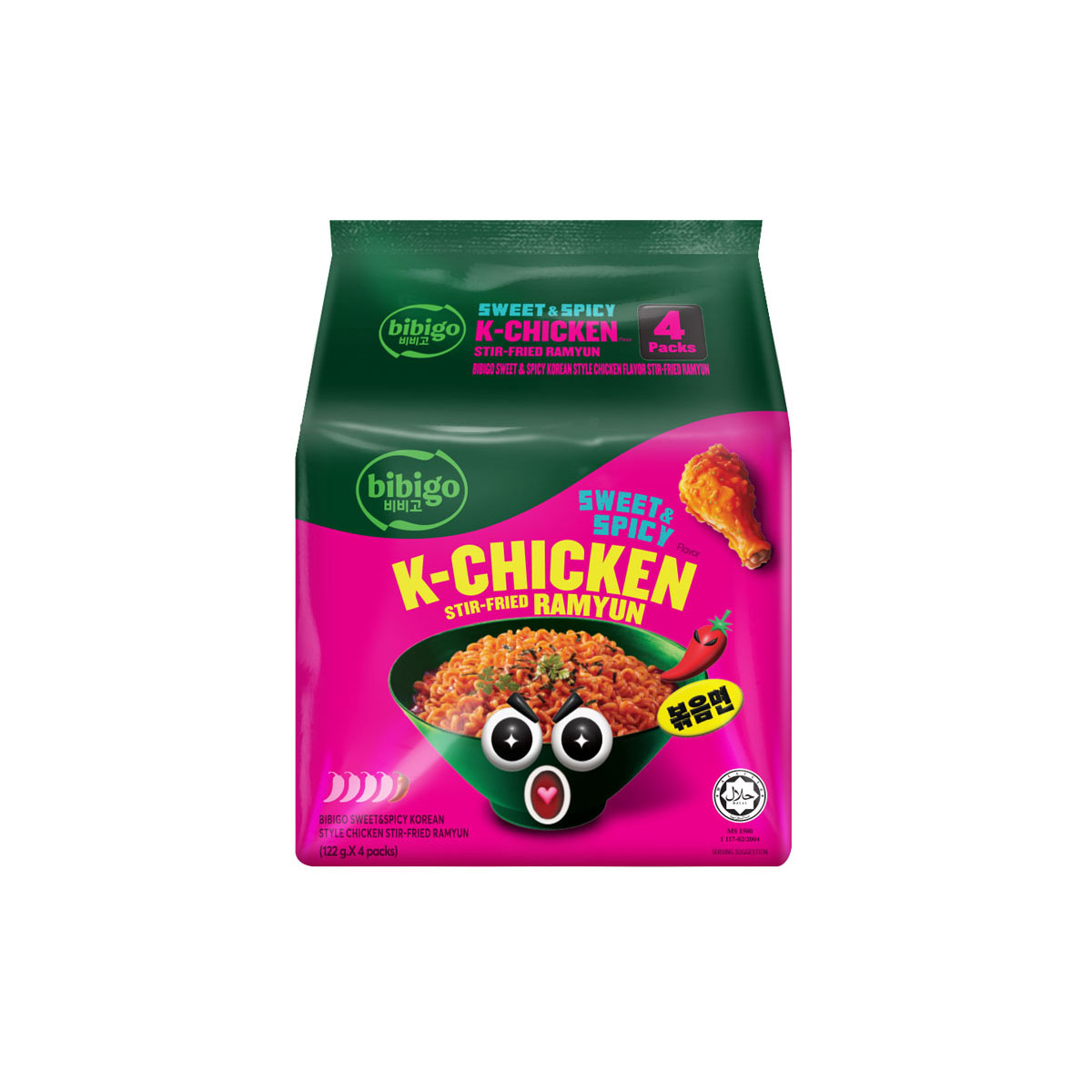 bibigo Ramyun K-chicken(122g*4)2
